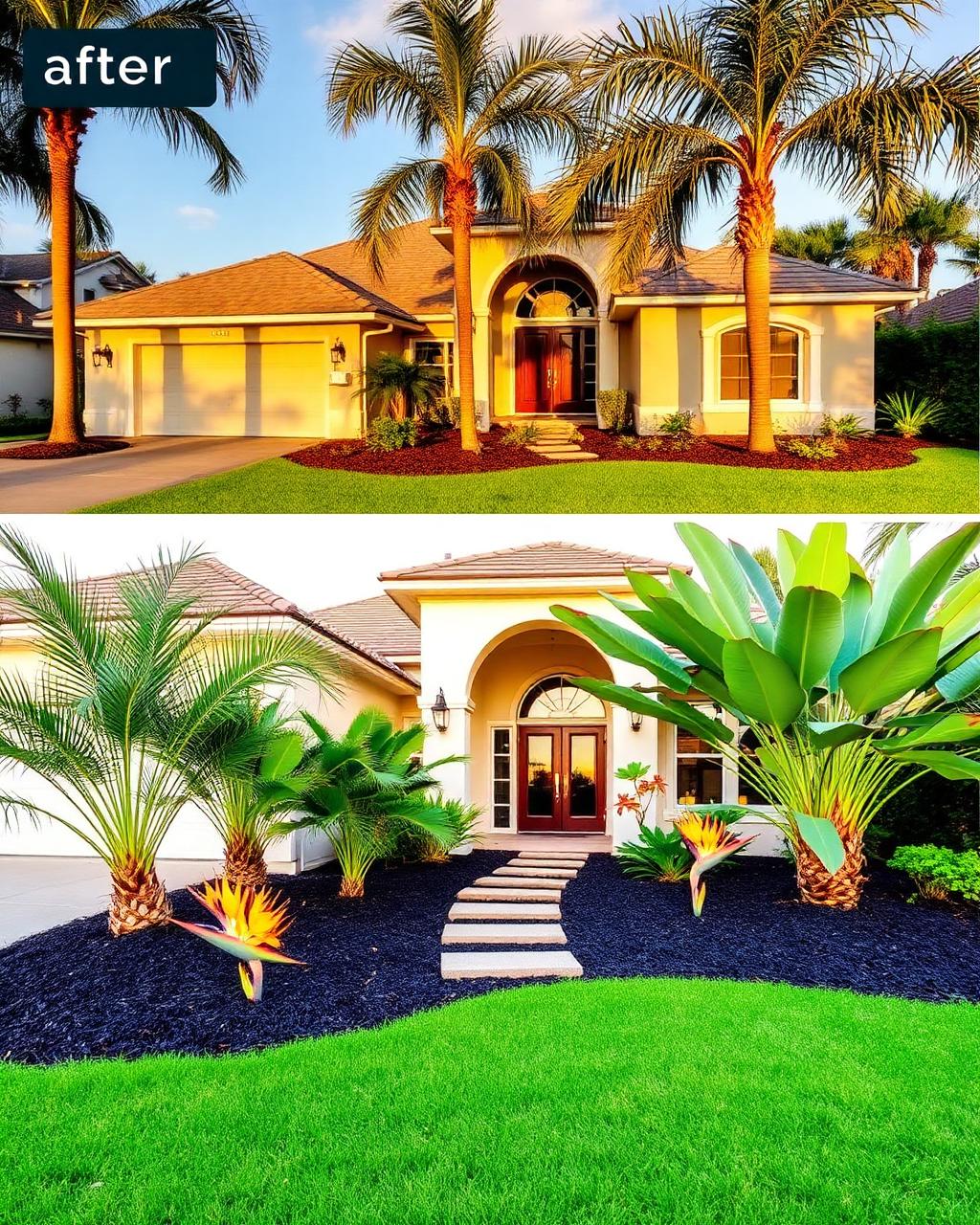 Tropical entrance refresh after
